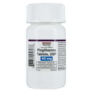 Pioglitazone HCl Tablets 45mg Bottle Each