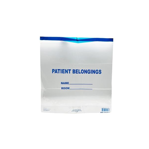 DawnMist Patient Belongings Bag Clear Drawstring Closure 17x17
