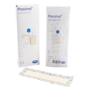 Proximel Silicone Foam Border Dressing 4x12" Sterile Rectangle Adhesive Wt/Tn