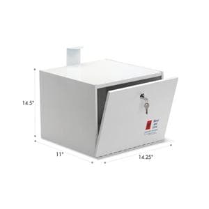 Specimen Drop Box Steel 14.25x11x14.5" Ea