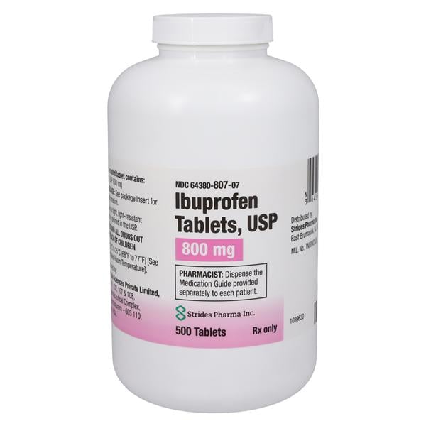 Ibuprofen Tablets 800mg Bottle Each