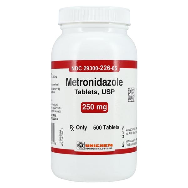 Metronidazole Tablets 250mg Bottle Each
