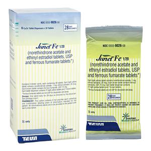 Norethindrone/Ethinyl Estradiol Tablets 1mg/20mcg Pack