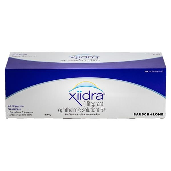 Xiidra Ophthalmic Solution 5% Unit Dose 0.2mL 60/Package