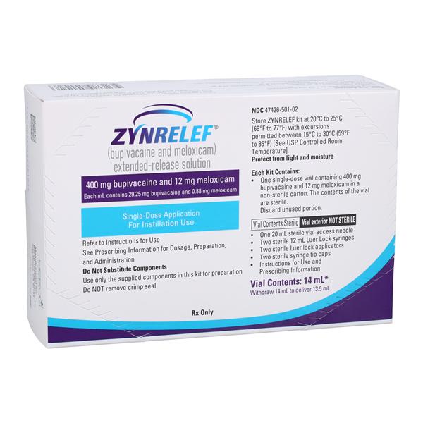 Zynrelef Extended-Release Injection 400mg/12mg Kit Each
