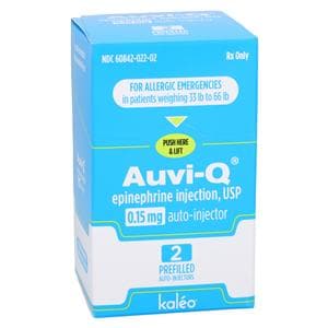 Auvi-Q Injection 0.15mg Auto-Injector 2/Package