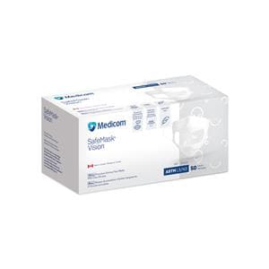 SafeMask Vision Mask ASTM Level 3 White 50/Bx, 10 BX/CA