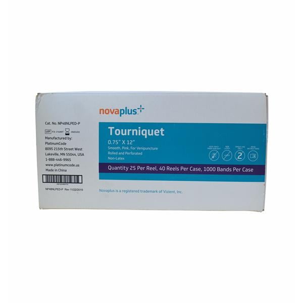 Compressing Device Tourniquet 0.75x12" Magenta LF Dsp Pedo 250/Bx