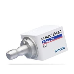 IPS e.max ZirCAD Prime Blocks C17 D2 For CEREC/inLab 3/Bx