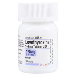 Levothyroxine Sodium Tablets 0.175mg Bottle 90/Bottle Each