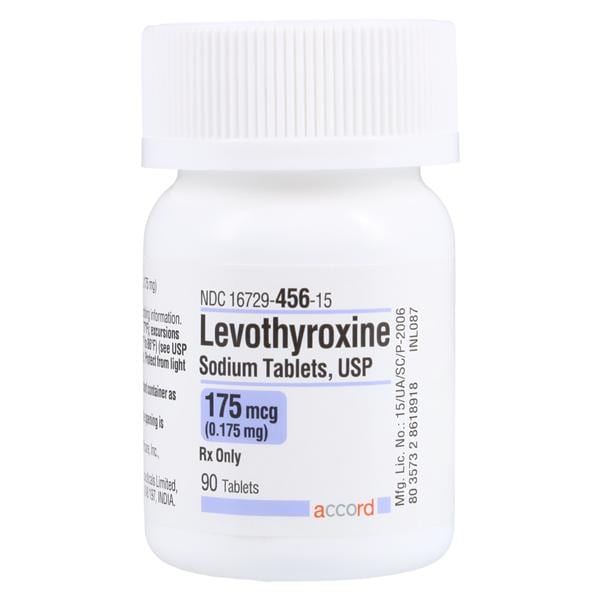 Levothyroxine Sodium Tablets 0.175mg Bottle 90/Bottle Each