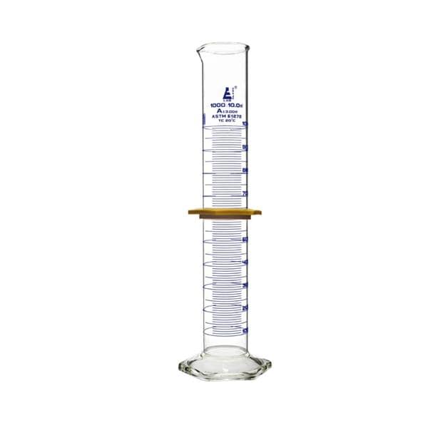 Graduated Measuring Cylinder Borosilicate Glass 1000mL Ea