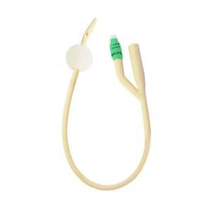 TruCath 2-Way Foley Catheter Coude Tip Silicone Elastomer Coated Latex 14Fr 10mL