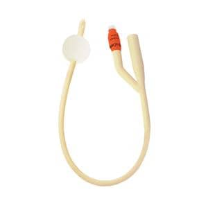 TruCath 2-Way Foley Catheter Straight Silicone Elastomer Coated Latex 16Fr 10mL