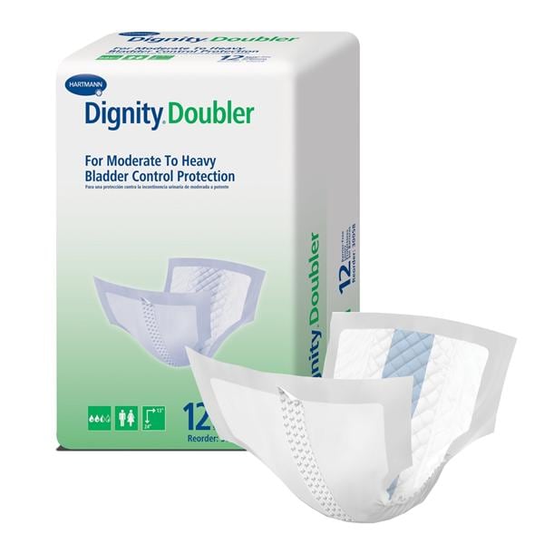 Dignity Doubler Incontinence Liner Moderate Absorbency 13x24" 72/Ca