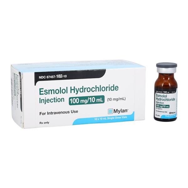 Esmolol HCl Injection 10mg/mL SDV 10mL 10/Package