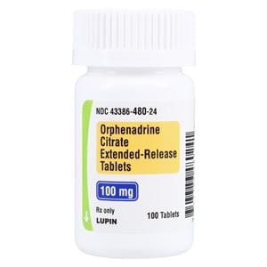 Orphenadrine Citrate Extended-Release Tablets 100mg Bottle 100/Bottle Each