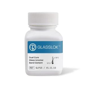 Glass Lok Powder Band Cement 15 Gm Glass Ionomer Light/Chemical Cure Ea
