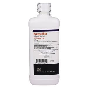 Hyoscyamine Oral Elixir 0.125mg/5mL Lemon Bottle 480mL Each