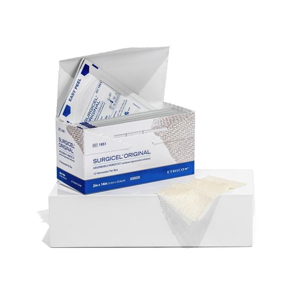 SURGICEL Orignal Hemostatic Oxidized Regenerated Cellulose Agent 2x14