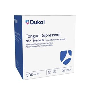 Tongue Depressor 6 in Wood Non Sterile Adult 500/BX