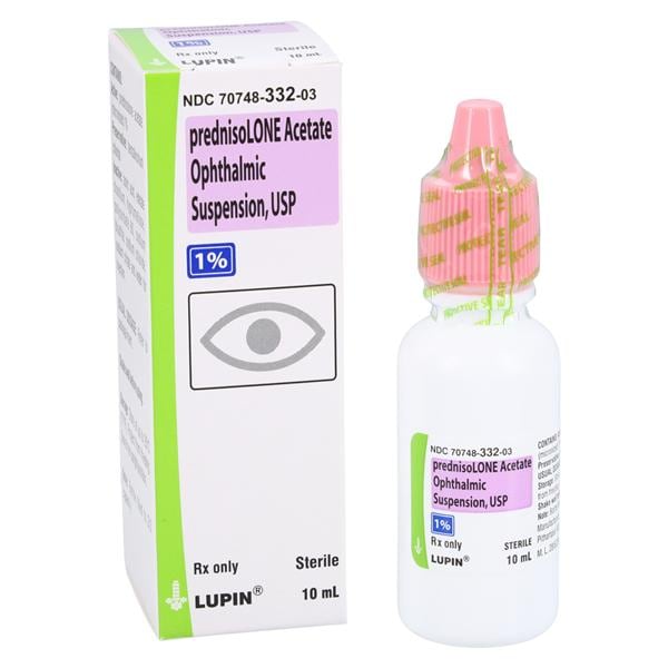 Prednisolone Acetate Ophthalmic Suspension 1% Bottle 10mL Each