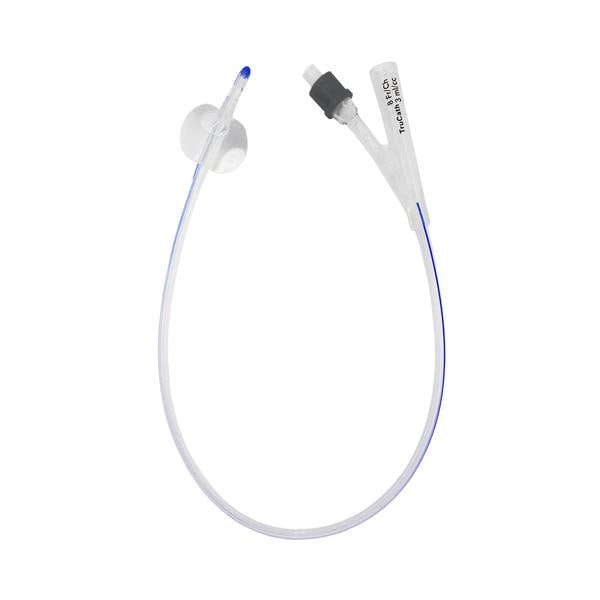 TruCath 2-Way Foley Catheter 100% Silicone 8Fr 3mL