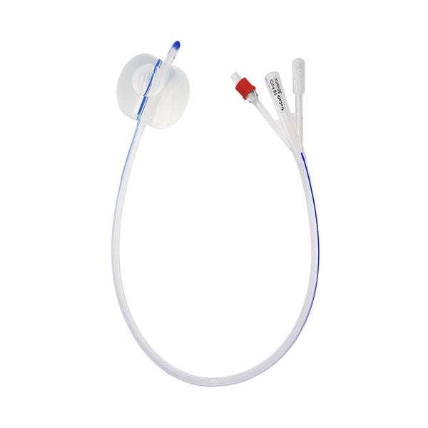TruCath 3-Way Foley Catheter 100% Silicone 18Fr 30mL