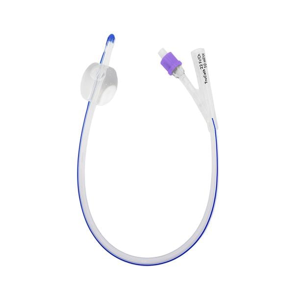 TruCath 2-Way Foley Catheter 100% Silicone 22Fr 10mL