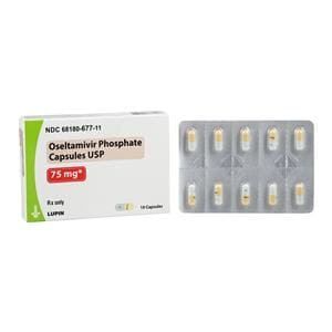 Oseltamivir Phosphate Capsules 75mg Box 10/Package Each