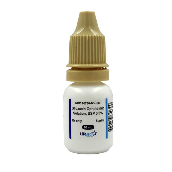 Ofloxacin Ophthalmic Solution 0.30% Bottle 10mL Each