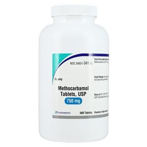 Methocarbamol Tablets 750mg Bottle 500/Bottle Each