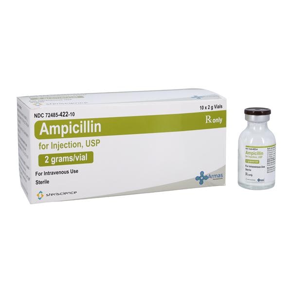 Ampicillin Injection 2gm/vl Powder Vial 10/Package