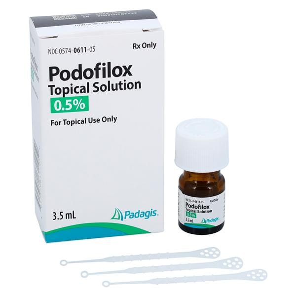 Podofilox Topical Solution 0.5% Bottle 3.5mL Each