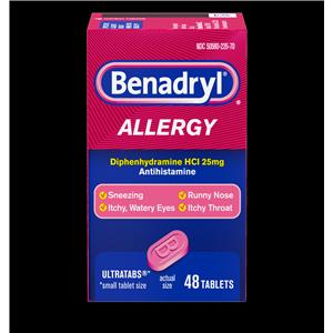 Benadryl Ultratabs 25mg 48/Bx