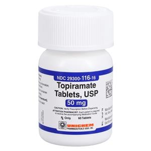 Topiramate Tablets 50mg Bottle 60/Bottle Each
