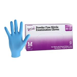 OmniTrust Nitrile Exam Gloves Medium Blue Non-Sterile 100/Bx, 10 BX/CA