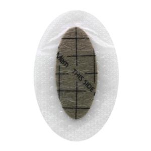 PolyMem Foam/Silicone Wound Dressing 5x3.5" Sterile Oval #5 Gentle Adhesive Gray