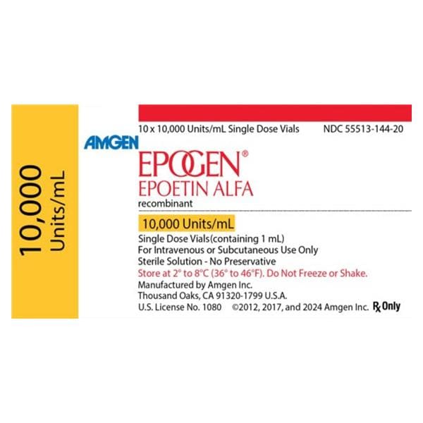 Epogen Injection 10,000U/mL SDV 1mL 10/Package