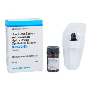 Fluorescein Sodium/Benoxinate HCl Ophthalmic Solution 0.3%/0.4% Bottle 5mL Each