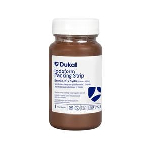 Woven Gauze Iodoform Packing Strip 2"x5yd Sterile Bottle LF