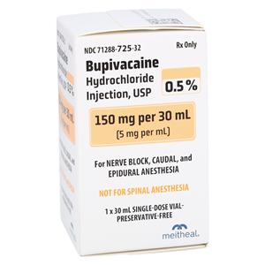 Bupivacaine HCl Injection 0.50% SDV 30mL Each