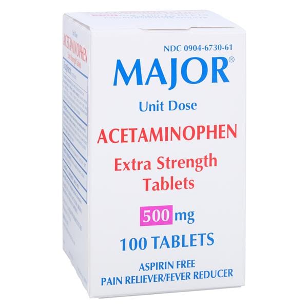 Acetaminophen Tablets 500mg 100/Pk