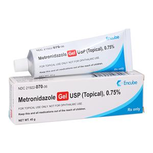 Metronidazole Topical Gel 0.75% Tube 45gm Each