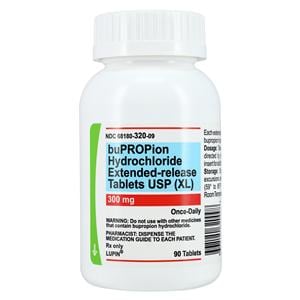 Bupropion HCl XL Extended-Release Tablets 300mg Bottle Each