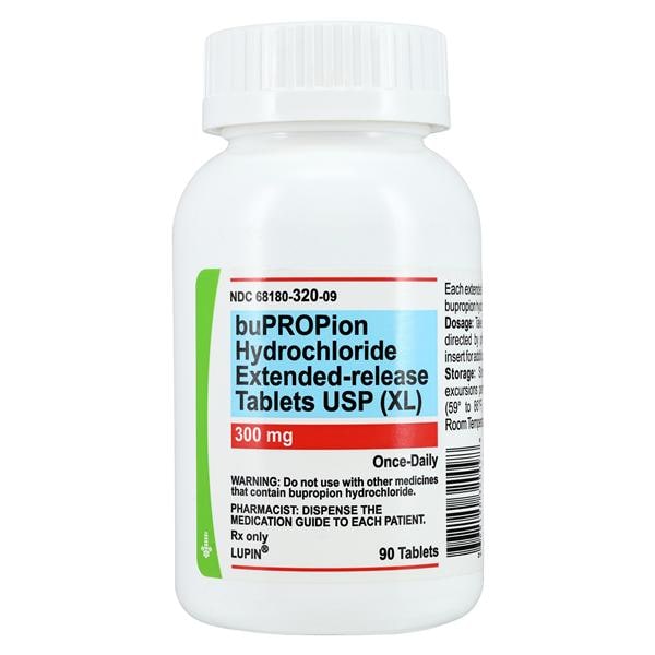Bupropion HCl XL Extended-Release Tablets 300mg Bottle Each