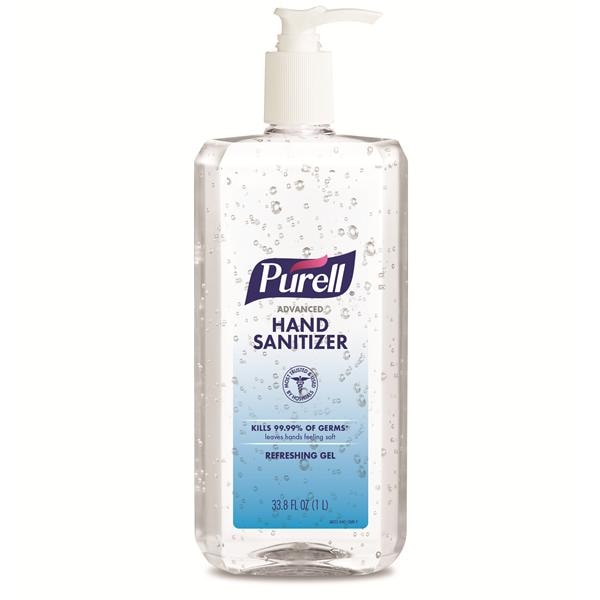 Purell Advanced Hand Sanitizer 33.8 oz Clean 4/Ca