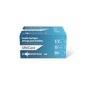 UltiCare Insulin Syringe/Needle 30gx1/2" 0.5mL _ Low Dead Space 500/Ca