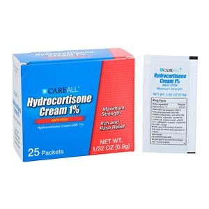 Hydrocortisone Cream 0.9gm 1/32oz Foil Packet 25/Pk, 36 PK/CA