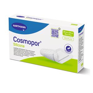 Cosmopor Silicone Post-Op Dressing 8x4" 3Lyr Strl Rctngl NAdh Slcn Adh Wht Abs
